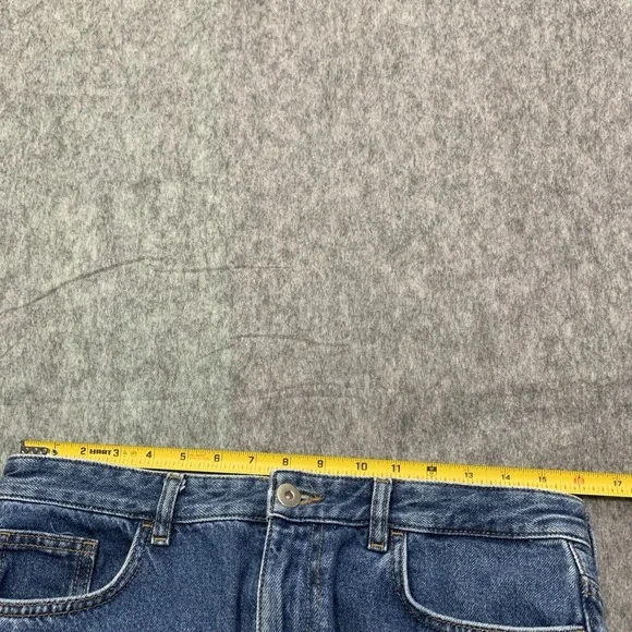 COS Women's High Rise Tapered Ankle Length Wide Leg Blue Jeans - Size 29 - Picture 10 of 15